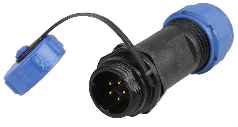 Circular Threaded Connector Inline Plug - IP68 — StampyTools