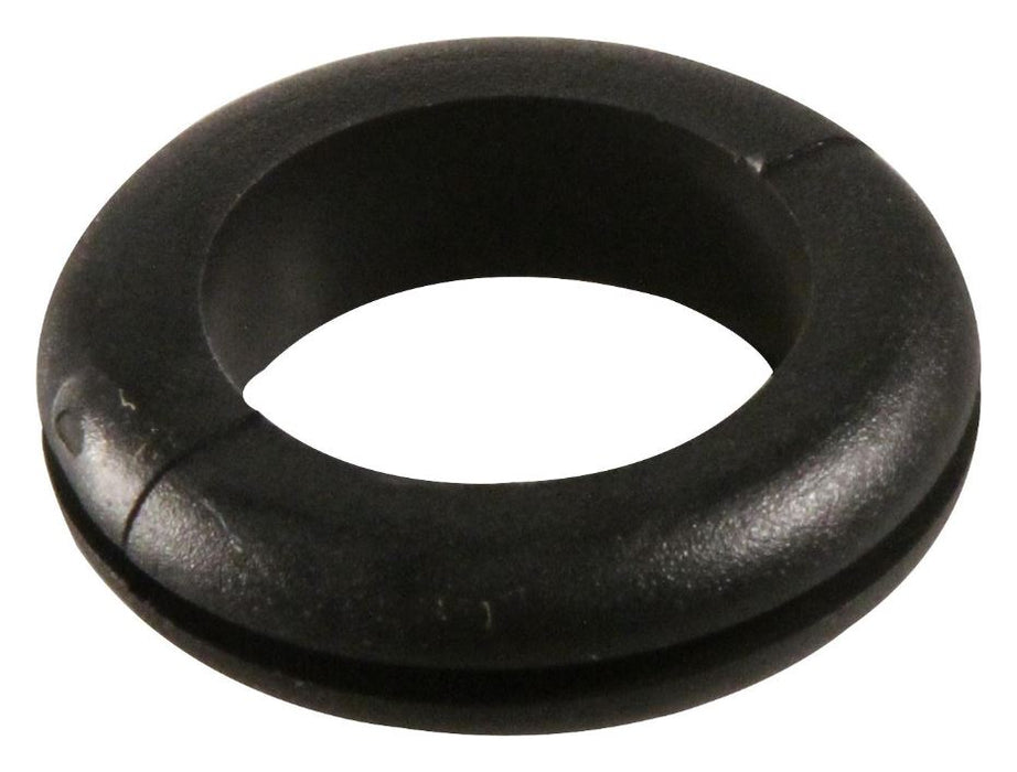 Round PVC Cable Grommet Black 3.20mm Cable Dia. 4.80mm Panel Hole Dia. 100 Pack
