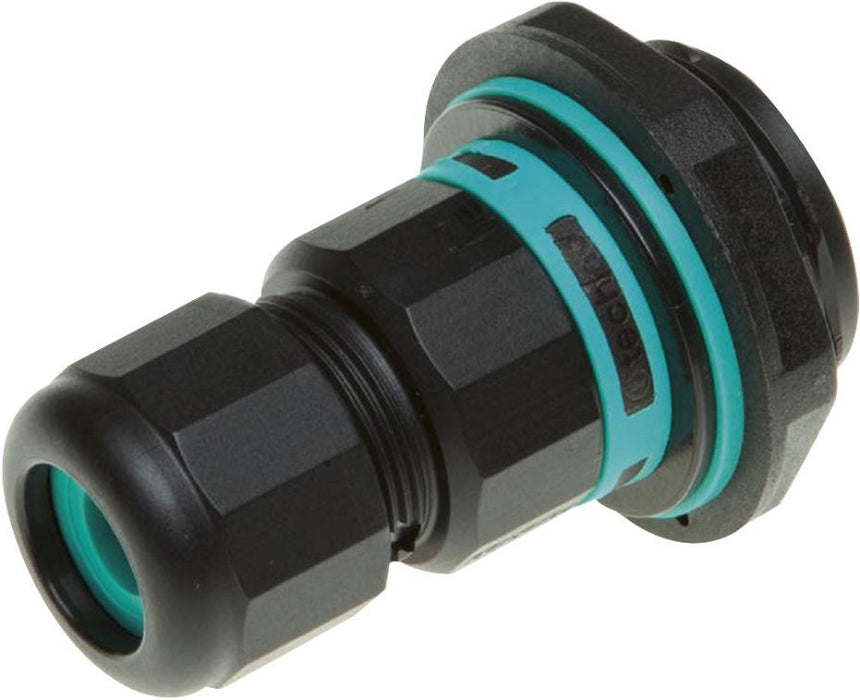 TeeTube Cable Chassis, 3-Pole, 2 Entries, IP68
