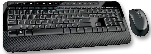 Wireless Desktop 2000 Keyboard & Mouse Deskset Black