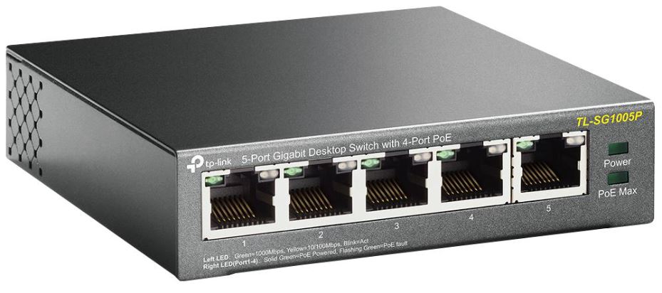 5 Port Gigabit Desktop Switch with 4 Port PoE