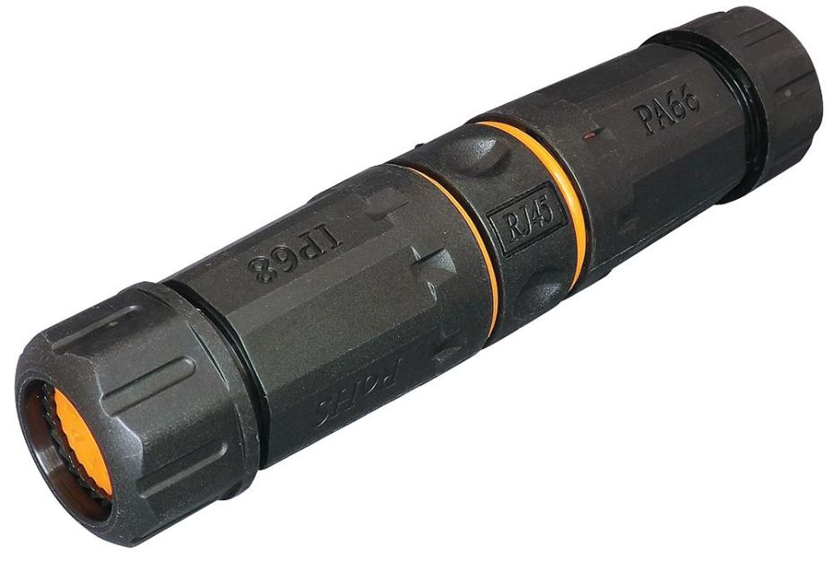 IP68 Inline Feedthrough RJ45 Cat6a Coupler