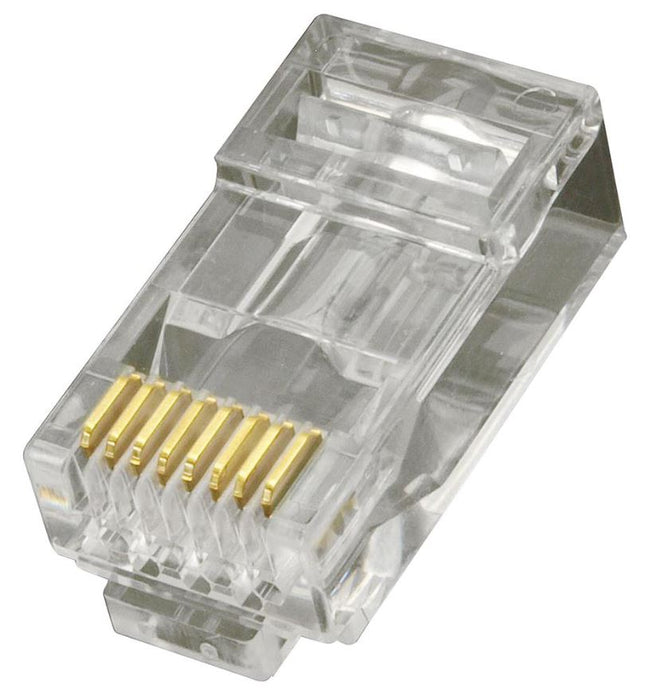 RJ45 Pass Through Plugs 8P8PC Pack of 10