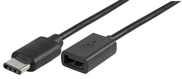 USB-C Male to USB-A Female USB 2.0 Lead