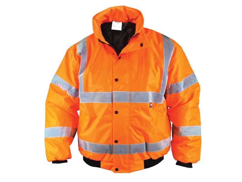 Hi-Vis Orange Bomber Jacket