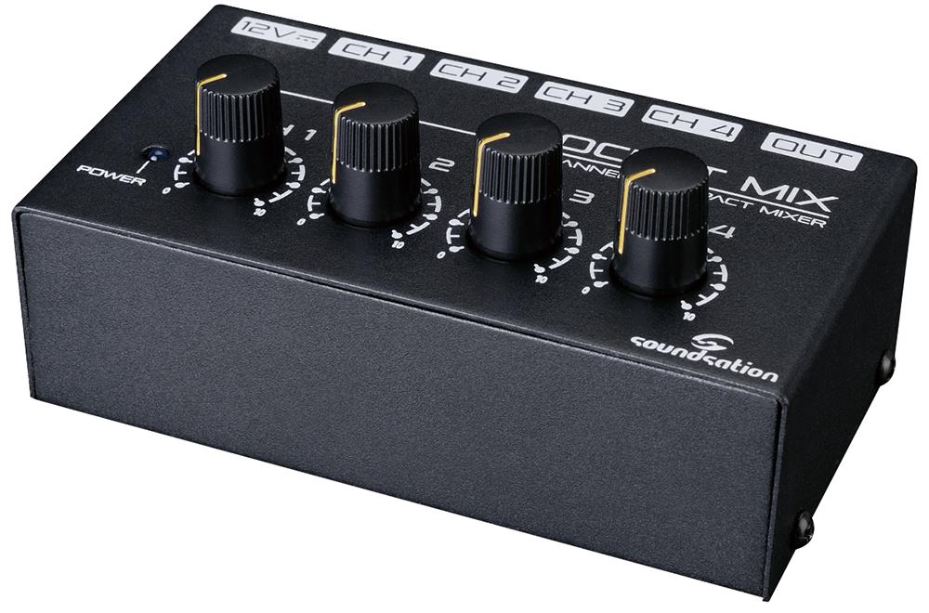 4x1 TRS Jack Analog Mixer with PS