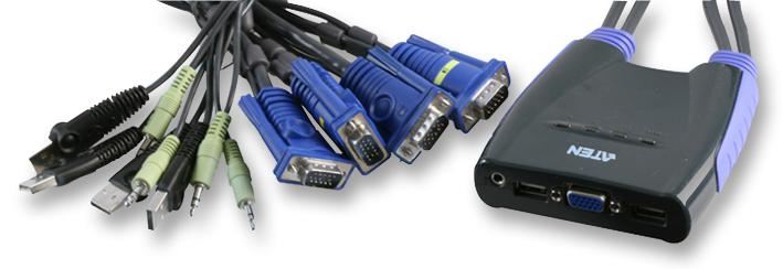 4-Port USB VGA/Audio Cable KVM Switch 1.8m