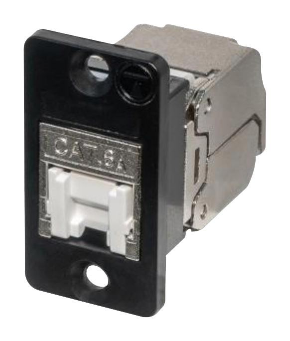 RJ45 Cat6a Socket to IDC Coupler, Shielded