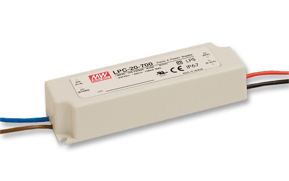 21W 700mA 9 ~ 30V Single Output Switching LED Power Supply