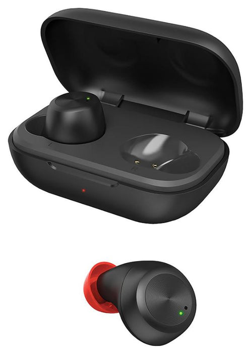 True Wireless Bluetooth Earbuds + Charging Case, IPX4 Black