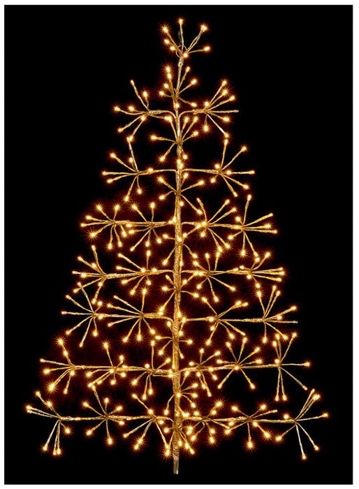 60cm Gold Starburst Tree with Warm White LEDs