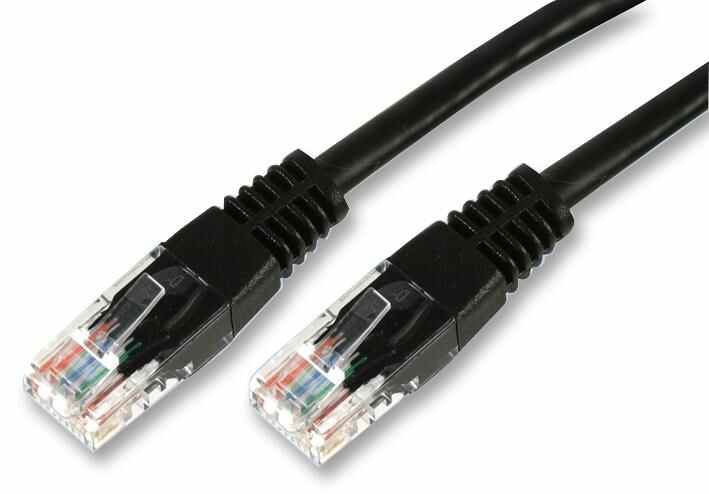 Cat5e RJ45 Ethernet Patch Lead Black