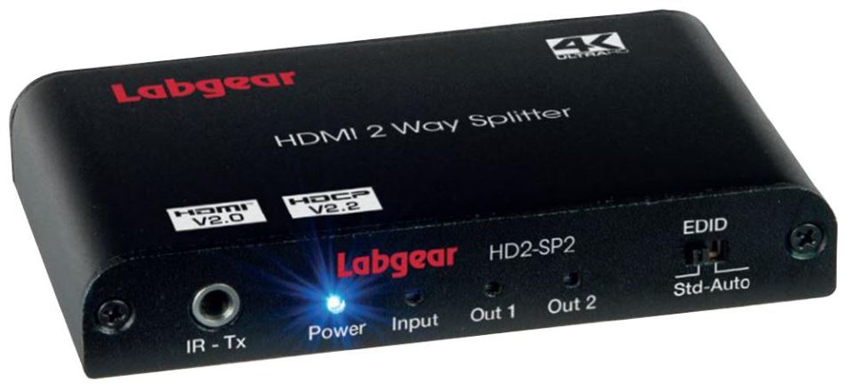 2 Way 4K HDMI 2.0 Splitter, 4Kx2K HDCP 2.2