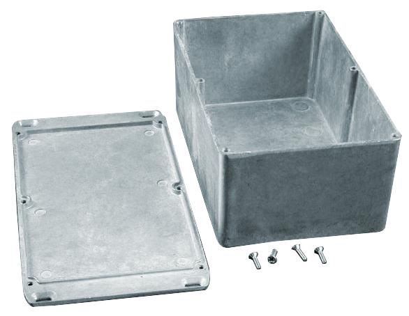 IP54 Die Cast Aluminium Instrument Enclosure with Flanged Lid - 188x120x78mm
