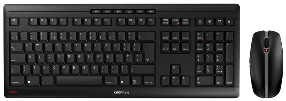 STREAM Desktop Wireless Keyboard & Mouse Set, Black