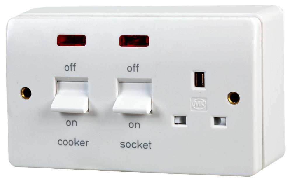 Logic Plus Cooker Control Unit - Surface Mount White