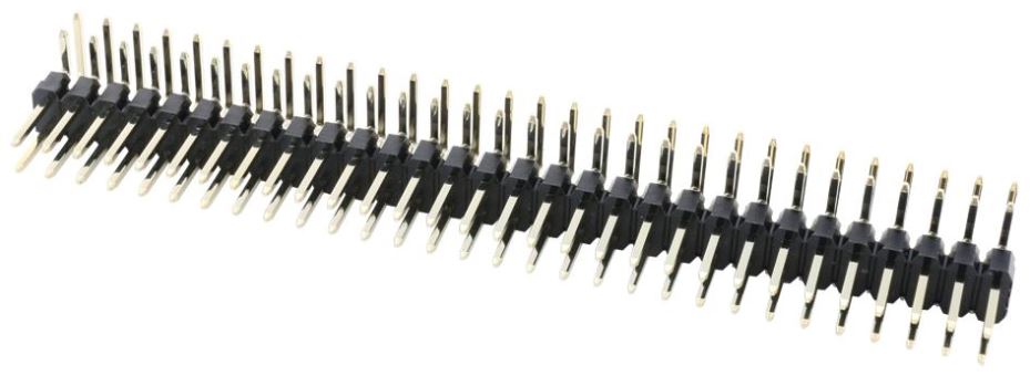 2.54mm Pin Header, 2 Row, 60 Way, Right Angle