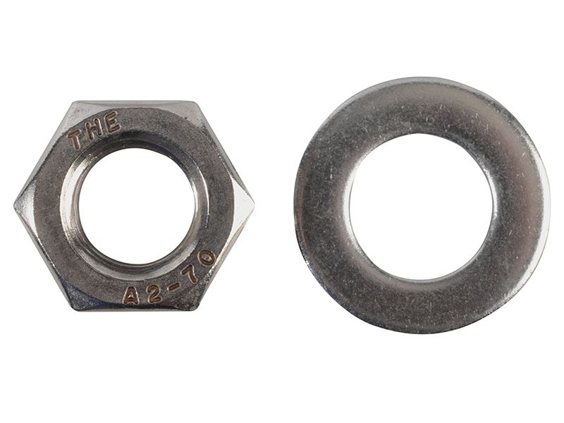 Hexagon Nuts & Washers, A2 Stainless Steel