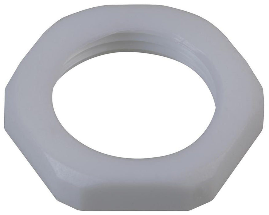 Nylon Lock Nut, White, Pack of 10