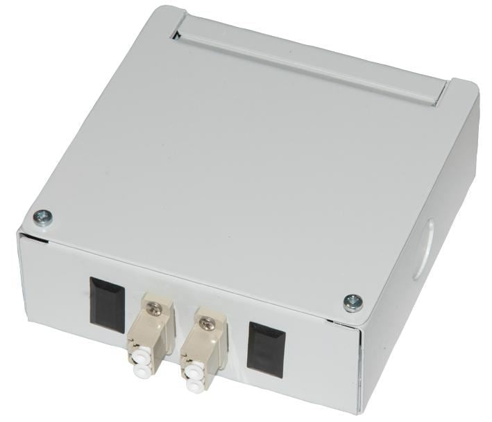 2 Way Loaded LC MM Duplex Break Out Box, Steel Enclosure