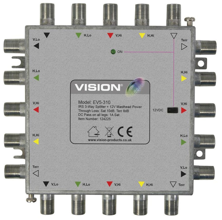 EV5-310 IRS 3-Way Splitter and Mastamp DC