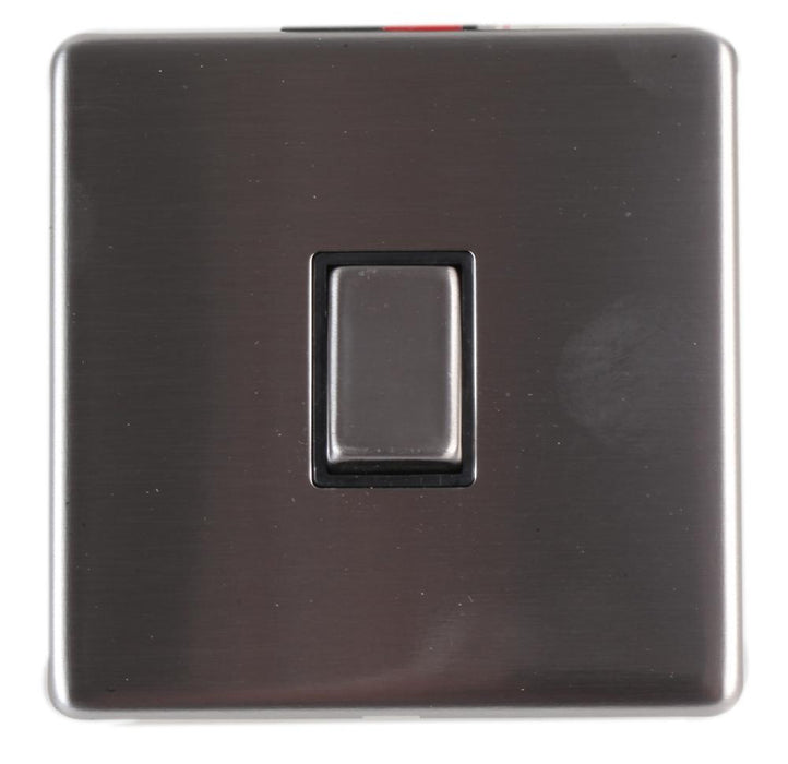 Screwless Light Switch, 2 Way, 10AX, Stainless Steel