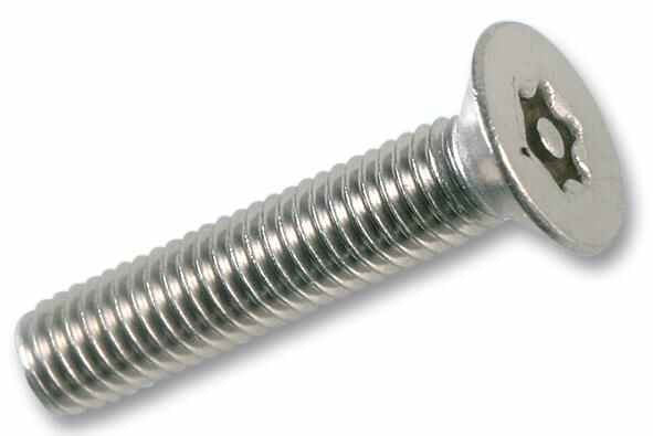 DURATOOL M4 x 12mm Stainless Steel Countersunk Tamperproof Torx Machine Screws 100 Pack