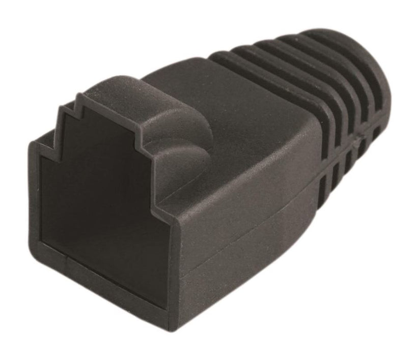 RJ45 Cat5e Strain Relief Boot, Black