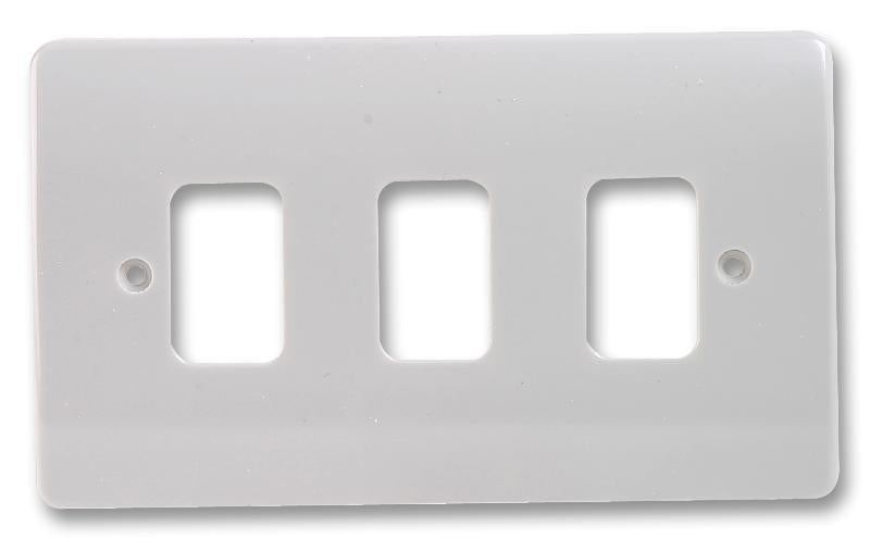 Grid Plus 2 Gang 3 Module Front Plate