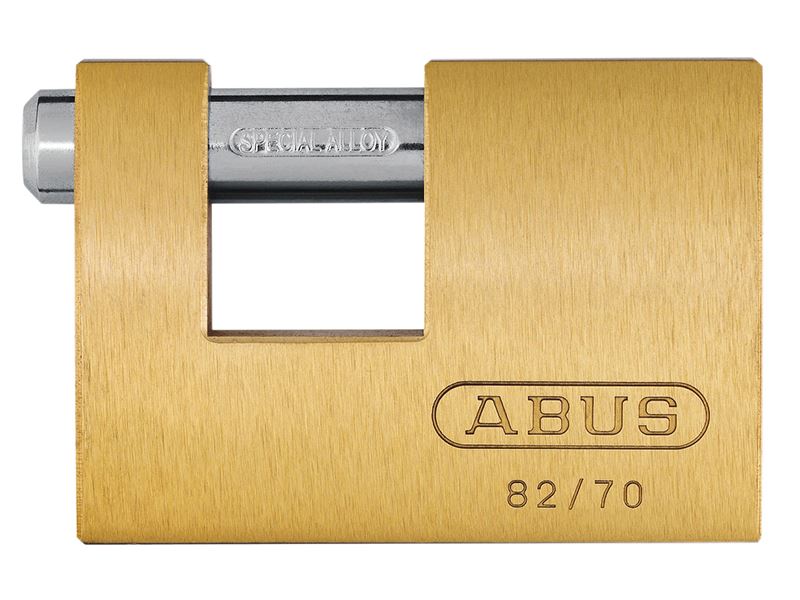 82/70mm Monoblock Brass Shutter Padlock Carded