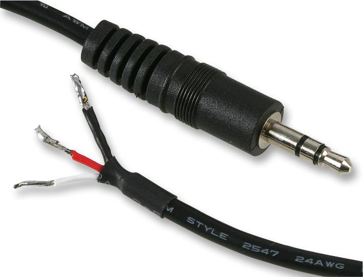 3.5mm Stereo Jack Plug to Tin Free Ends Audio Lead