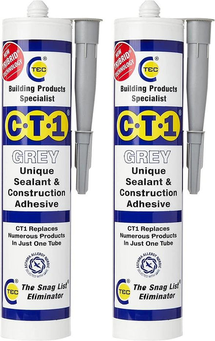 Building Sealant & Adhesive Snag Tube for Virtually Any Material (Twin Pack)