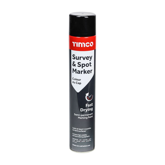 Survey & Spot Marker, Spray Paint - Various Colours - Size 750ml