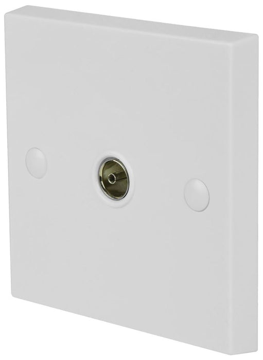 1 Gang TV Aerial Coaxial Wallplate