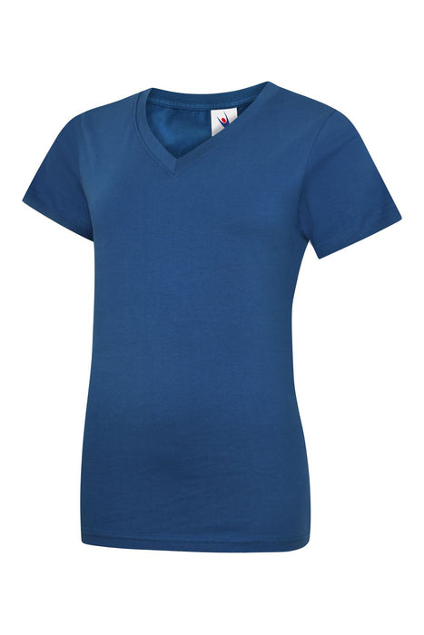 Unisex Ladies Classic V Neck T Shirt - Reactive Dyed