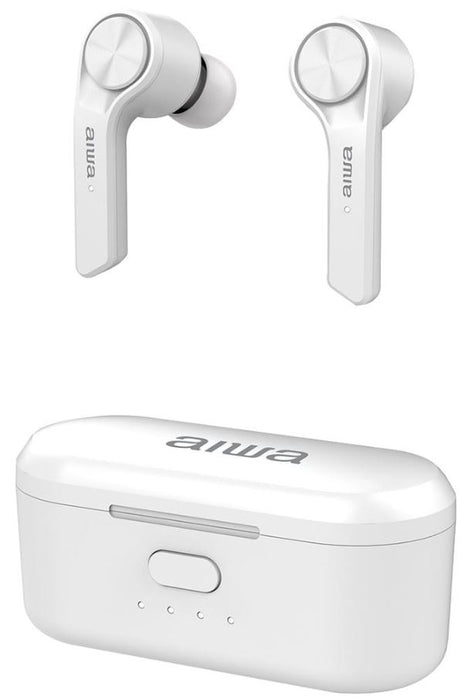 True Wireless Stereo Earphones with Mic & Base, White