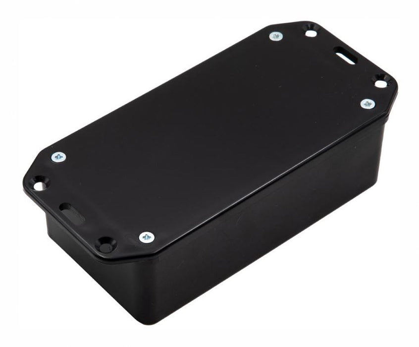 IP54 Black ABS Enclosure with Flanged Lid