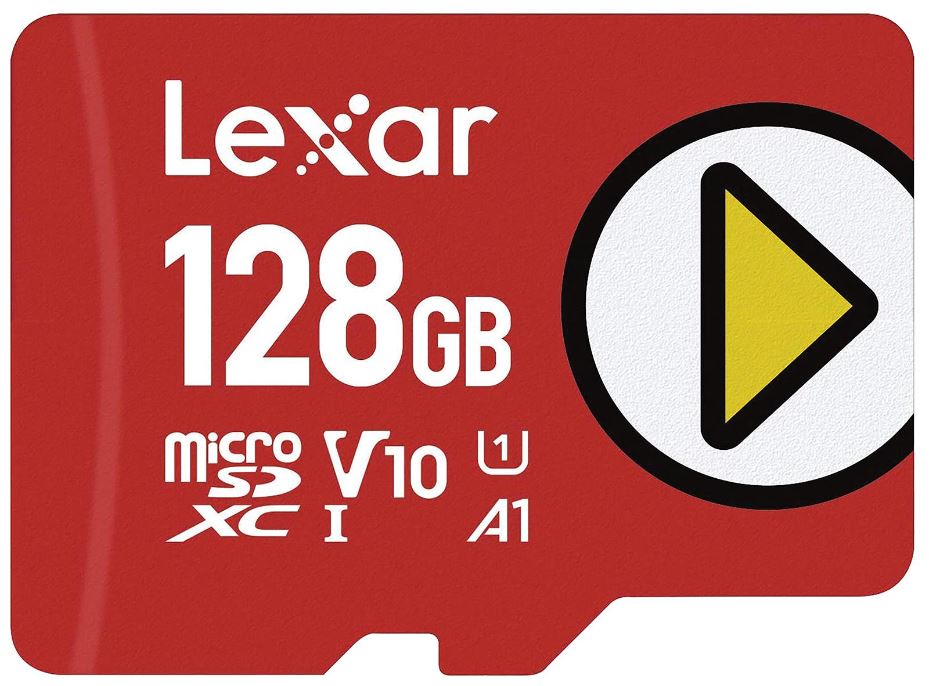 128GB Play MicroSDXC Card, Class 10 UHS-I U3 150MB/s