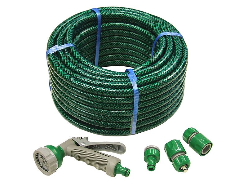 PVC Garden Hose with Fittings & Spray Gun