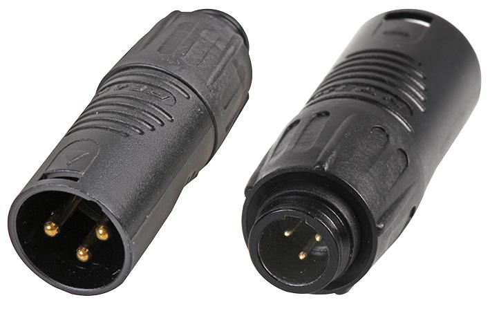 Mini XLR 3 Pin Plug to XLR Plug Adaptor