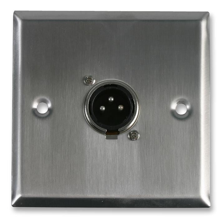 AV Wallplate with 1 x 3 Pin