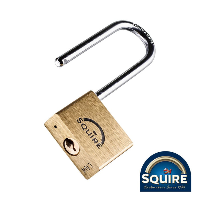 Premium Brass Lion Padlock - 2.5" Stainless Steel Shackle - LN4S/2.5 (Size 40mm - 1 Each)