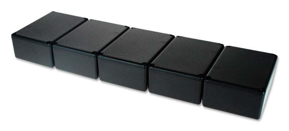 Black ABS Potting Boxes with Lids - (Pack of 5)