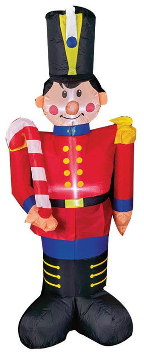 Inflatable Toy Soldier with Candy Cane