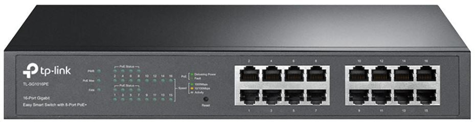 16-Port Gigabit Easy Smart Switch with 8 Port PoE