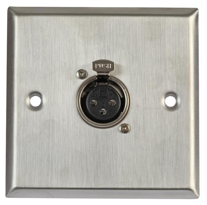 AV Wallplate with 1 x 3 Pin