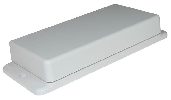 White ABS Flanged Enclosure - 150x65.5x25.5mm