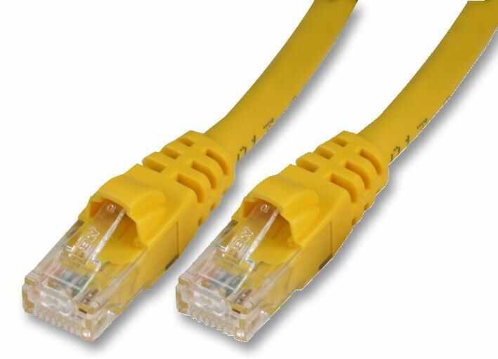 RJ45 Male to Male Cat6 Ethernet Patch Lead - Yellow