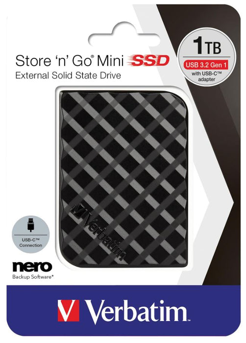 Store 'n' Go Mini SSD USB 3.2 Gen 1 External Solid State Drive, 1TB