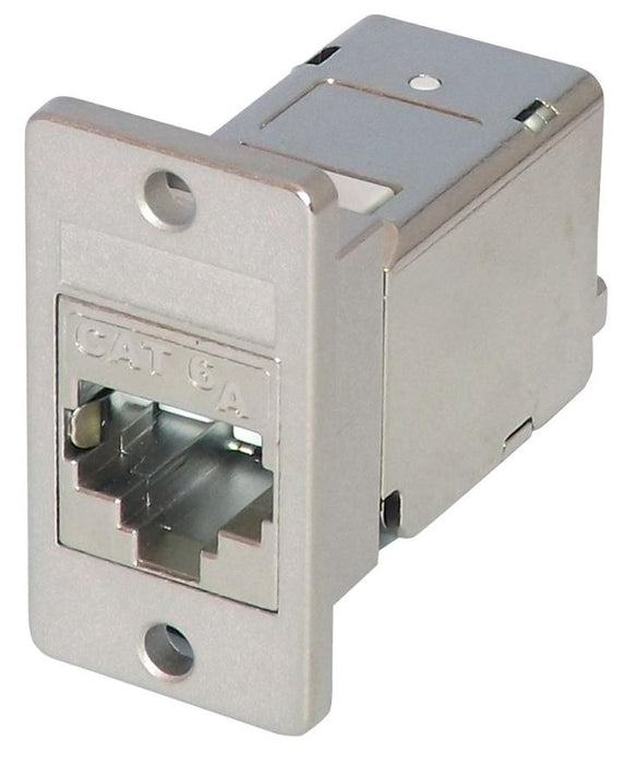 Cat6a Shielded RJ45 Keystone Jack, Panel Mount